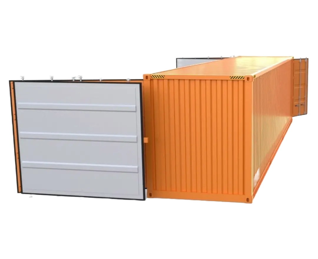 Container con abertura lateral 40pies HC Open Side con 2 puertas